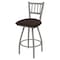 Holland Bar Stool Co 36" Swivel Bar Stool, Nickel Finish, Rein Coffee Seat 81036AN025 - alternate 1